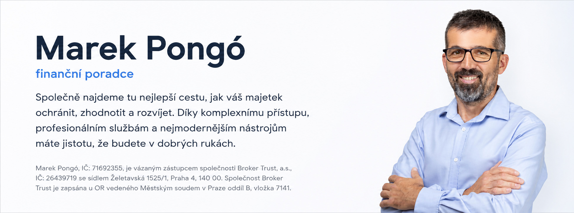 Marek Pongó, finanční poradce