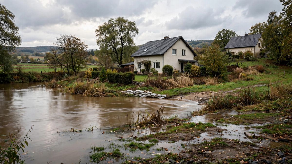 Povodňové riziko a pojištění nemovitosti: jak lokalita ovlivní podmínky hypotéky