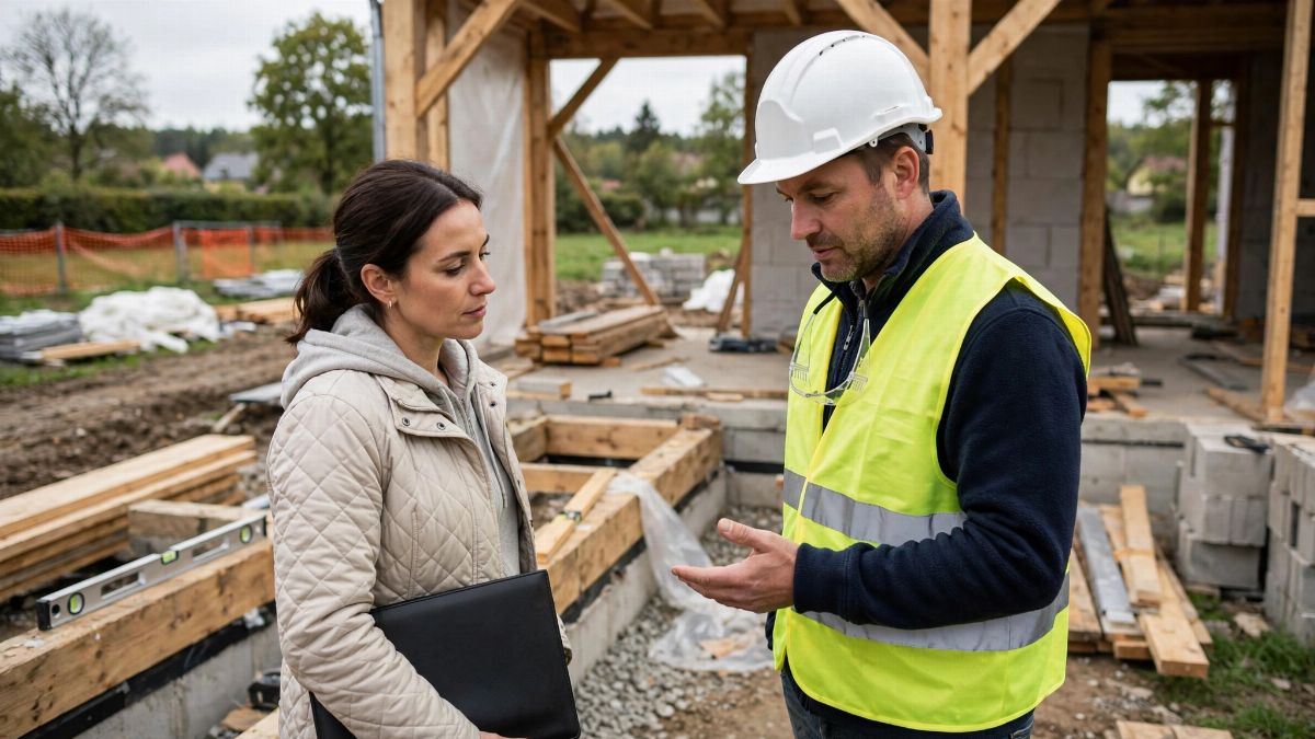 Svépomocná výstavba domu a hypotéka: jak probíhá kontrola postupu prací